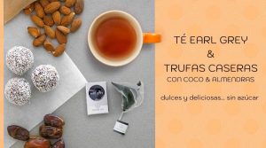 Trufas de datil y almendra snack saludable earl grey semper tea